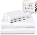 400 Thread Count Queen Cotton Bed Set, Long-staple Sets. Fixed Price $121.05.