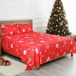 Hitime Ultra Soft Microfiber Christmas Sheet Set Deep Pocket Fit 16" Bedding. Fixed Price $24.99.