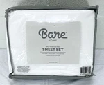 4 Pc Split Head Flex King White Bare Home Soft Premium Microfiber Sheet Set. Fixed Price $42.99.