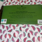 Kate Spade 4 Pc King Bed Sheet Set Colorful Watermelon Slices White Cotton New. Fixed Price $98.10.