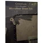 Cozylux Twin Size Bed 100% Microfiber Sheet Set- Soft & Breathable Dark Grey. Fixed Price $30.09.