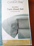 Comfort Bay 3 Pc Twin Sheet Set Polyester Microfiber Seafoam New!! #19151. Fixed Price $12.90.
