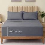 Luxclub 4 Pc King Size Set Bed Deep Pockets 18 Wrinkle Free Cool.... Fixed Price $80.69.