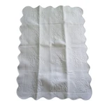 Martha Stewart Everyday 2 White Matelass Standard Pillow Sham Scalloped Raised. Fixed Price $39.95.