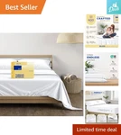 4 Pc Cooling Egyptian Cotton Sheet Set King Size - Luxurious Room D Cor, White. Fixed Price $111.99.