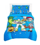 Toy Story Twin Bedding Quilted Bedspread 4PC Set Bonus Stickers. Fixed Price $58.95.