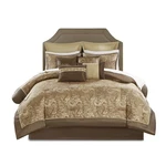 Madison Park Essentials Brystol 24 Room In Bag Faux Silk Comforter, Queen. Fixed Price $256.99.