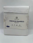 Clara Clark 4PCS Premium Bamboo Blend Fitted Sheet Set Queen White. Fixed Price $21.17.