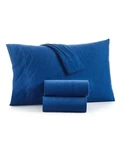 Home Design Jersey 4-PC. Sheet Set, Full, Blue Sand. Fixed Price $49.99.