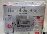 Twin Flannel Sheet Set By Divatex Cotton Flower. Fixed Price $59.00.