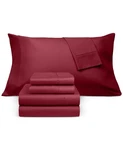 Fairfield Square Collection Red Brookline 1400 Tc 6 Pc. King Sheet Set. Fixed Price $60.00.