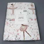 Pottery Barn Ballerina Organic Cotton Sheet Set -twin New. Fixed Price $74.00.