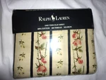 Vintage 1993 Ralph Lauren Katia Rose Buds Red Stripe (1) Twin Flat Sheet 66X96. Fixed Price $55.20.