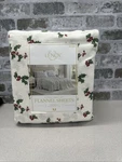 Lenox 6-PIECE Soft & Warm 100% Cotton Flannel Sheet Set, King (holly Green). Fixed Price $60.00.