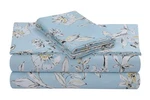 Tribeca Living Soft Cotton Sateen Floral Print, Extra Deep Pocket, 300 Thread.... Fixed Price $90.25.