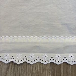 Vintage Ralph Lauren Chaumont Flat Sheet Queen Eyelet Lace Cottage Cotton Usa. Fixed Price $34.99.