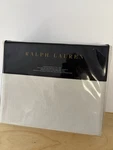 Ralph Lauren Dune Lane Grey White King Deep Fitted Sheet. Fixed Price $135.99.