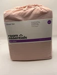 Room Essentials Queen Microfiber Sheet Set Pink 4PC Soft Wrinkle Resistant New. Fixed Price $25.00.