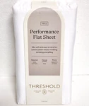 Threshold Full Size 400 Thread Count Performance Flat Sheet - White. Fixed Price $16.99.