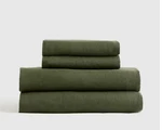 Nwt Quince European Linen Sheet Set Pine Piece Queen 100% Flax Msrp $184. Fixed Price $129.97.