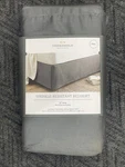 Threshold Full Size Wrinkle Resistant Gray Pleated Cotton Bed Skirt W/ 15" Drop. Fixed Price $8.00.