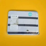 Lacoste 100% Cotton Percale Queen Sheet Stripe White/medieval Blue. Fixed Price $51.00.