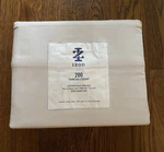 Izod Cotton Rich Percale King Sheet Set 200 Thread Count Tab Beige Bedding. Fixed Price $54.95.