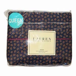 Ralph Lauren Studio Dk Foulard Navy Queen Flat Sheet Paisley Pattern 100% Cotton. Fixed Price $39.99.