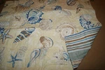 American Traditions Canaris Standard Pillow Sham Quilted Seashells. Fixed Price $19.99.