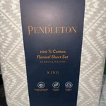 New Pendleton Flannel Sheet Set King Tuscan Peak 100% Cotton Premium Weight. Fixed Price $89.00.