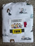 Peanuts Snoopy Twin By Berkshire Sheet Set White With Characters - New. Fixed Price $39.99.