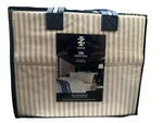 Izod 100% Cotton Percale Sheets Set Twin, 200 Thread Count, Sand Stripe New. Fixed Price $34.00.