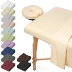 3PC Microfiber Massage Table Sheet Set - Salon Spa Facial Bed Covers. Fixed Price $19.99.