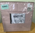 Reaction Kenneth Cole Microfiber Solid Pink King 6 Piece Sheet Set. Fixed Price $19.49.
