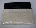 New Ralph Lauren Bellosguardo Cream Ruffled Flat Sheet - King. Fixed Price $349.99.