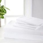Bibb Home 2000 Count 6-PIECE Rayon From Bamboo Sheet Set King White. Fixed Price $50.29.