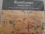 Ralph Lauren Garden Floral-full Ruffled Flat Sheet- 100% Doeskin Cotton. Fixed Price $169.99.