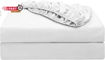 2-PACK Pure Cotton Twin Xl Fitted Sheet For Adjustable Bed Split King, 600 Tc 16. Fixed Price $56.43.