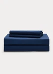 4 Pc Ralph Lauren Sloane Navy Queen Sheet Set $170 Nip. Fixed Price $118.15.