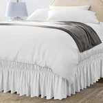 Utopia Bedding Elastic Ruffle - Easy Wrap Around Queen, White. Fixed Price $23.99.