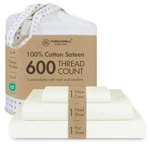 Threadmill 100% Cotton Sheets For Twin Xl Size Bed 600 Count .... Fixed Price $118.57.