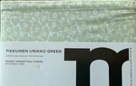 Marimekko Queen Sheet Set Pikkuinen Unikko Green 100% Cotton 4 Pc Oekotex Nwt. Fixed Price $150.00.