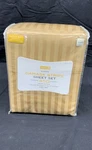 New In Package Target Home Gold Damask Stripe Queen Sheet Set 450 Thread Count. Fixed Price $49.99.