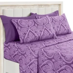 Ultra Soft Wrinkle-free Microfiber Paisley Queen Sheet Set, Cute Floral Patte.... Fixed Price $36.97.