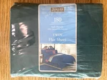 Factory Sealed Jubilee Twin Flat Sheet Hunter Gree 180 Thread Count Soft Percale. Fixed Price $18.00.
