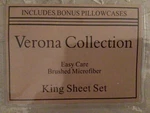 Verona Collection 6 Piece Set (king & 4 Pillowcases) Taupe. Fixed Price $65.00.