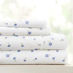 Linen Market Double-brushed Patterned Microfiber King, Soft Floral Light Blue. Fixed Price $44.36.