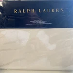 Ralph Lauren Cream Mirada 100% Cotton King Flat Sheet,. Fixed Price $54.00.