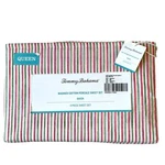 Tommy Bahama Queen Sheet Set 4PC Cotton Percale Holiday Red & Green Stripe New. Fixed Price $69.00.