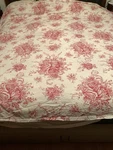 Melange Home Red Rose Toile Floral King Duvet Cover. Fixed Price $66.99.